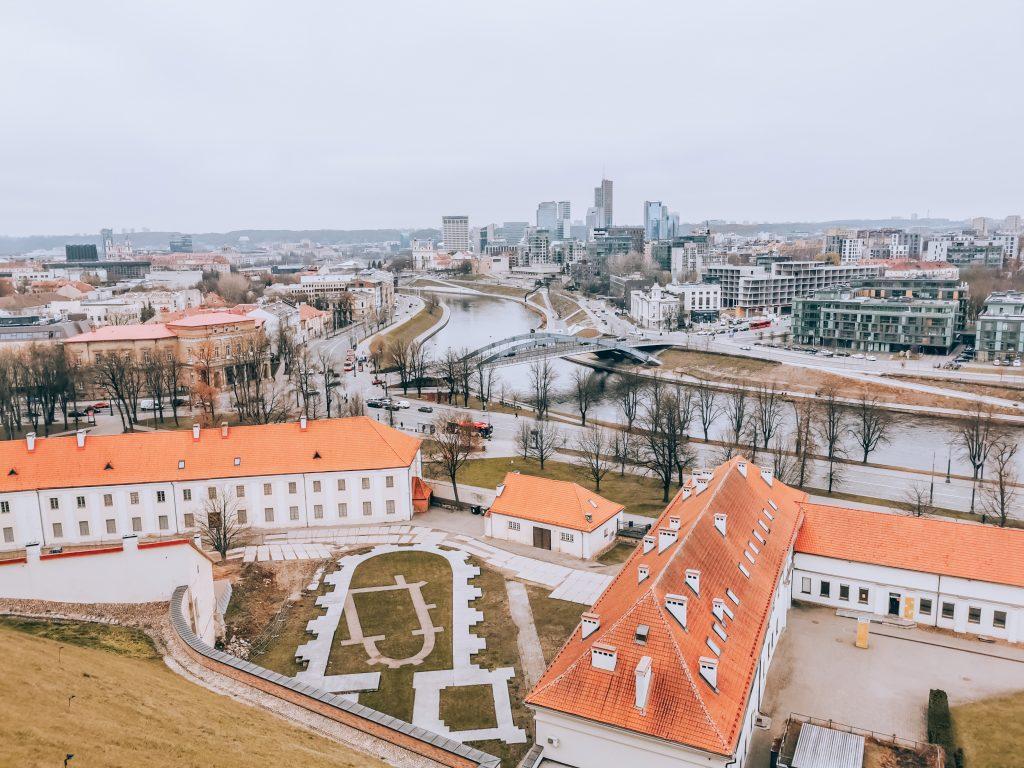 View of Vilnius from above the city