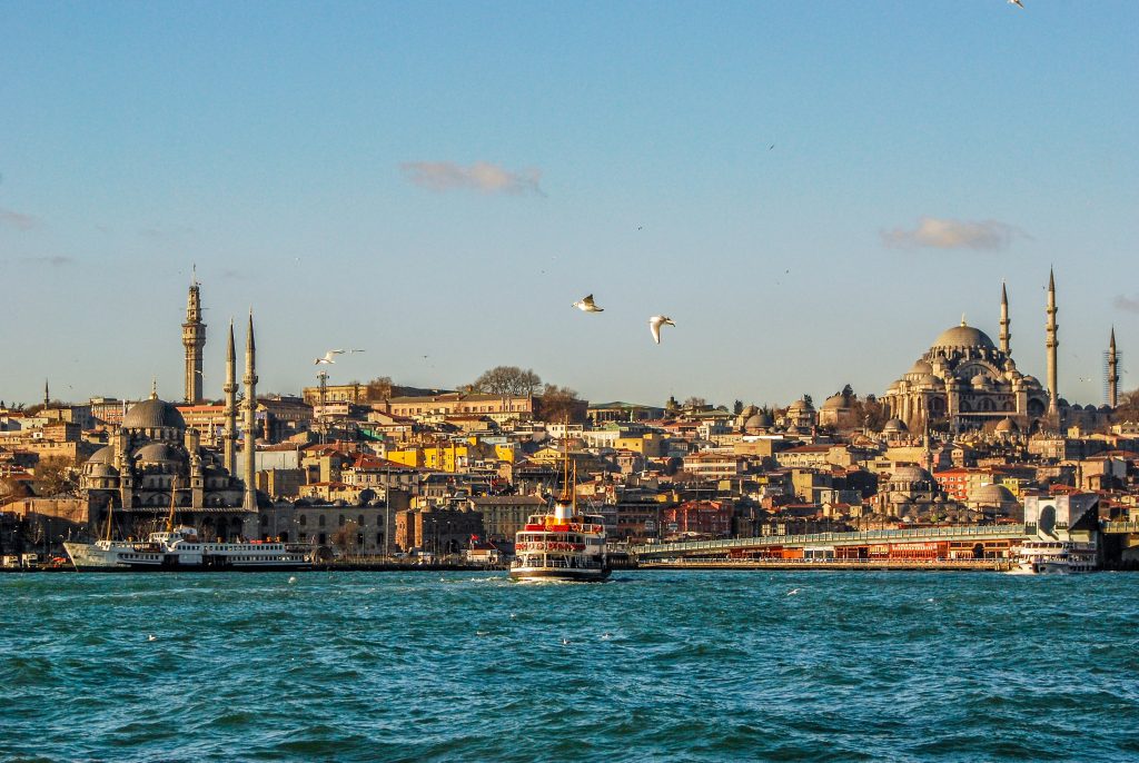 A view of istanbul from the river