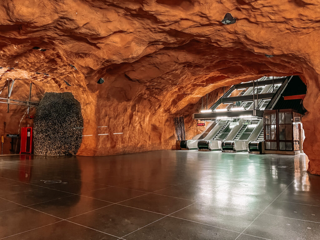self guided art tour of stockholm's subway stations